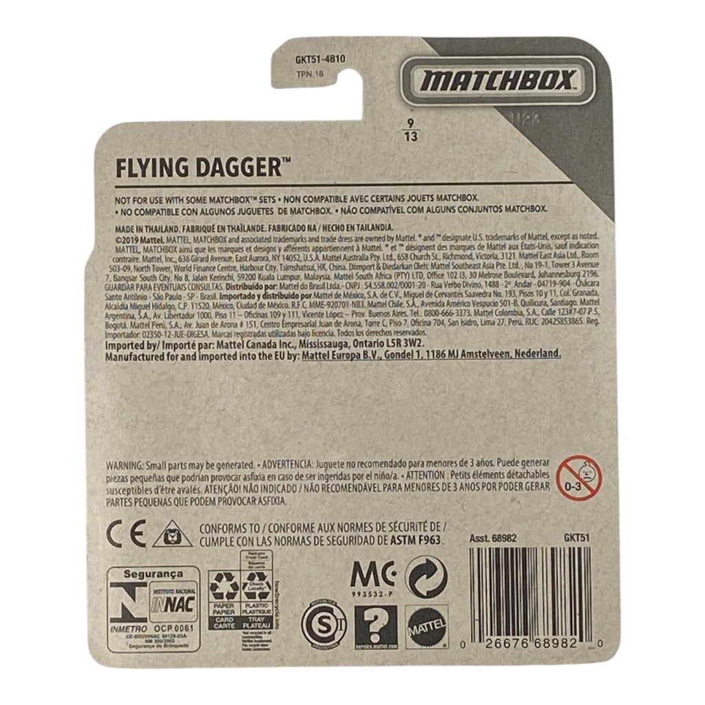 Matchbox Flying Dagger - Matchbox Sky Busters Series 9/13
