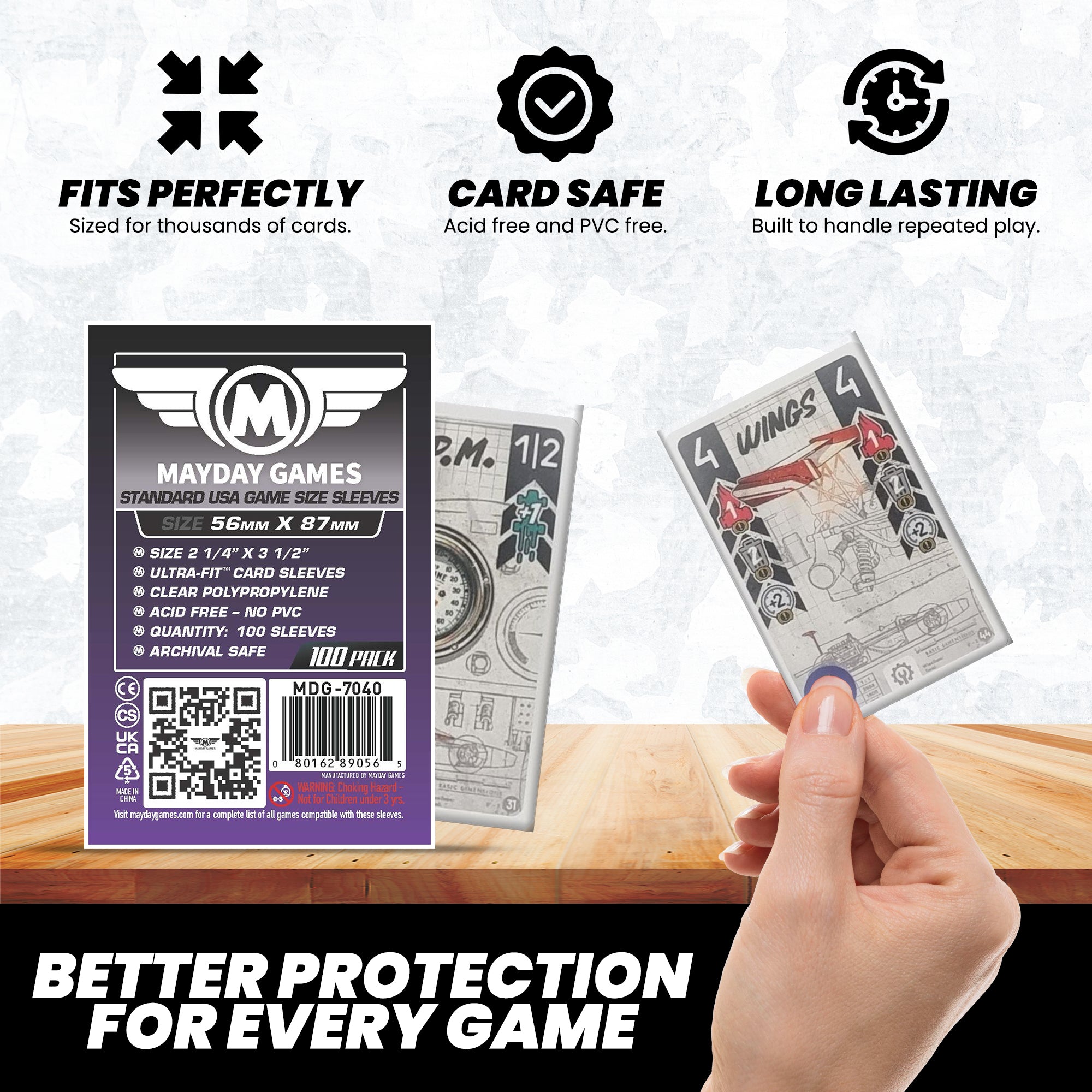 Standard USA Card Sleeves (56x87mm)