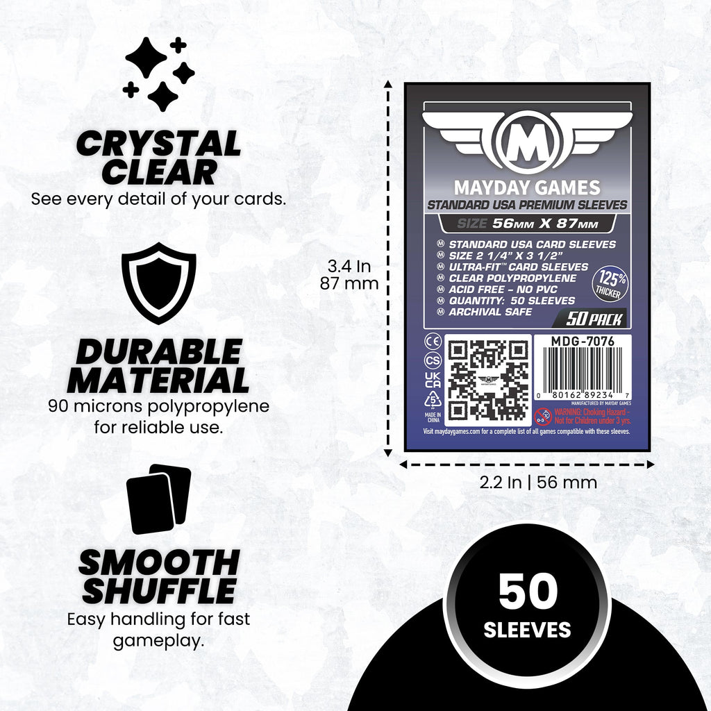Standard USA Card Sleeves (56x87mm)