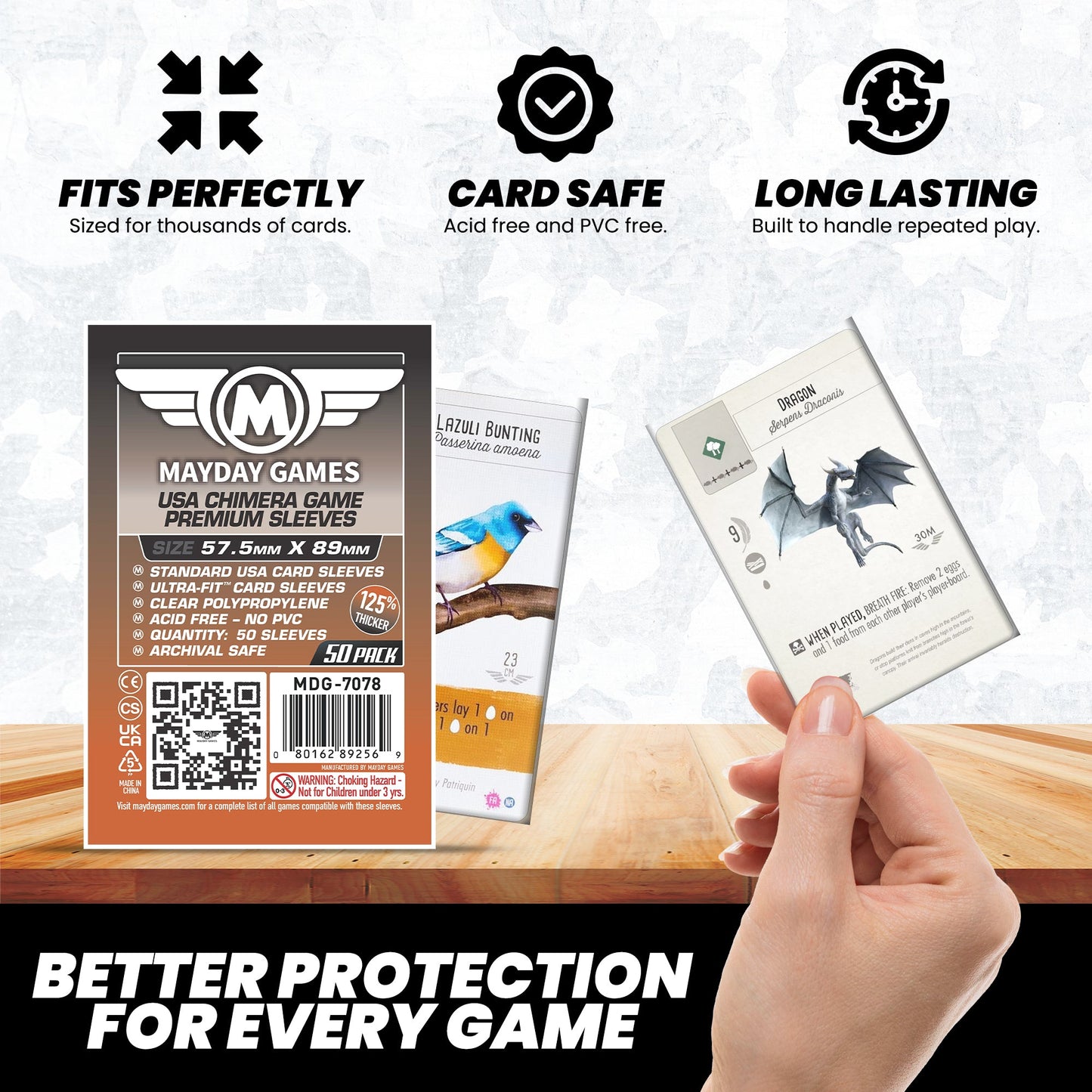 Standard USA Chimera Card Sleeves (57.5x89mm) Standard 7044 or Premium 7078