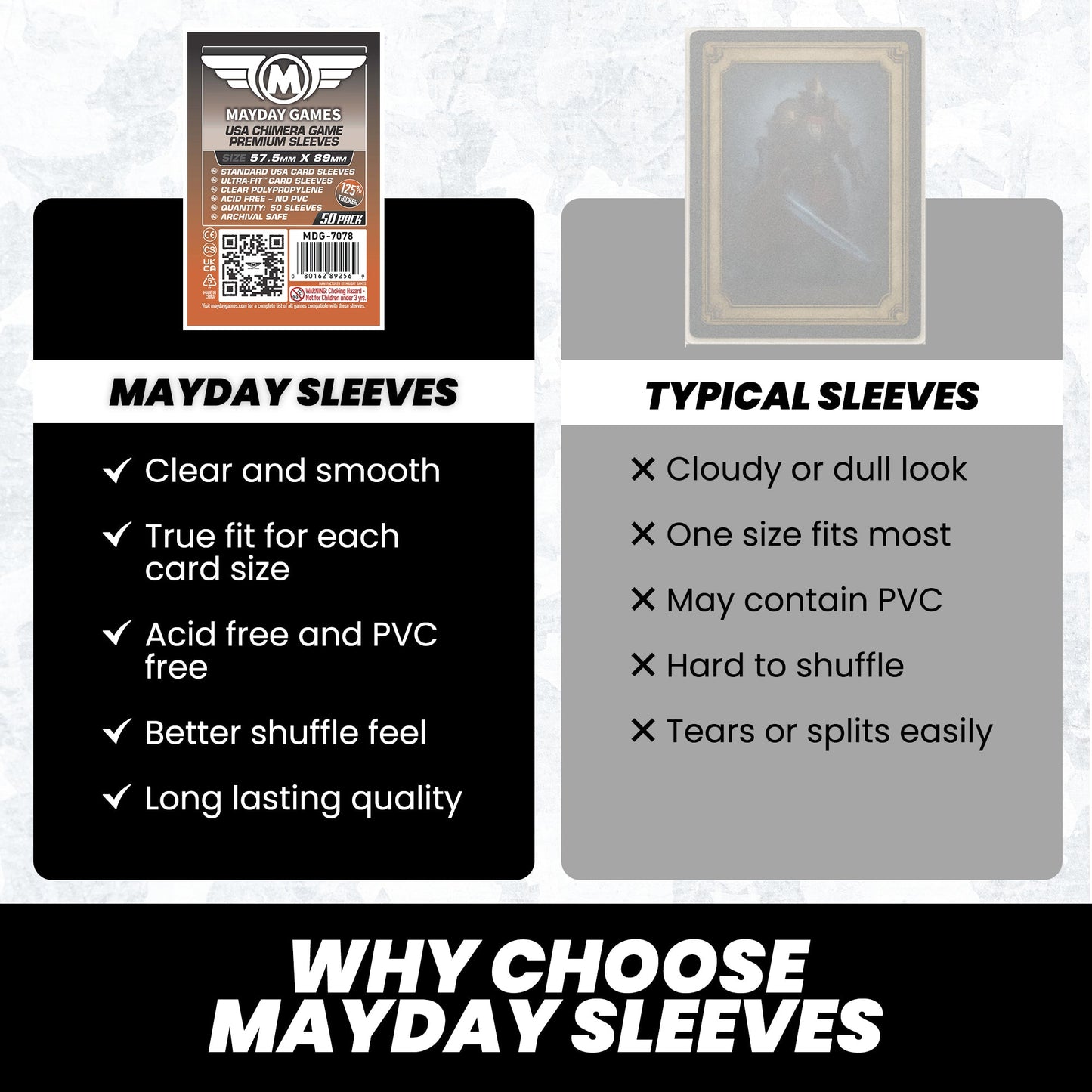 Standard USA Chimera Card Sleeves (57.5x89mm) Standard 7044 or Premium 7078