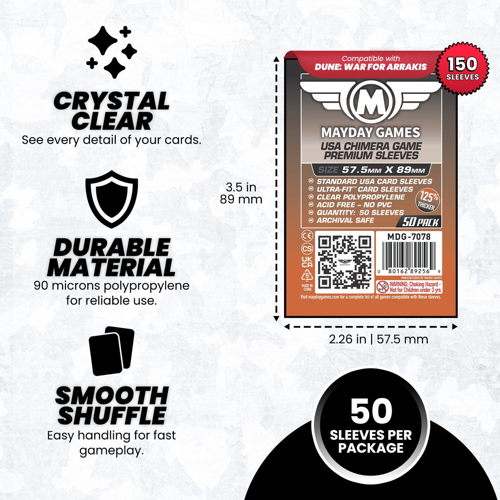 "Dune: War for Arrakis" Compatible Card Sleeve Bundle