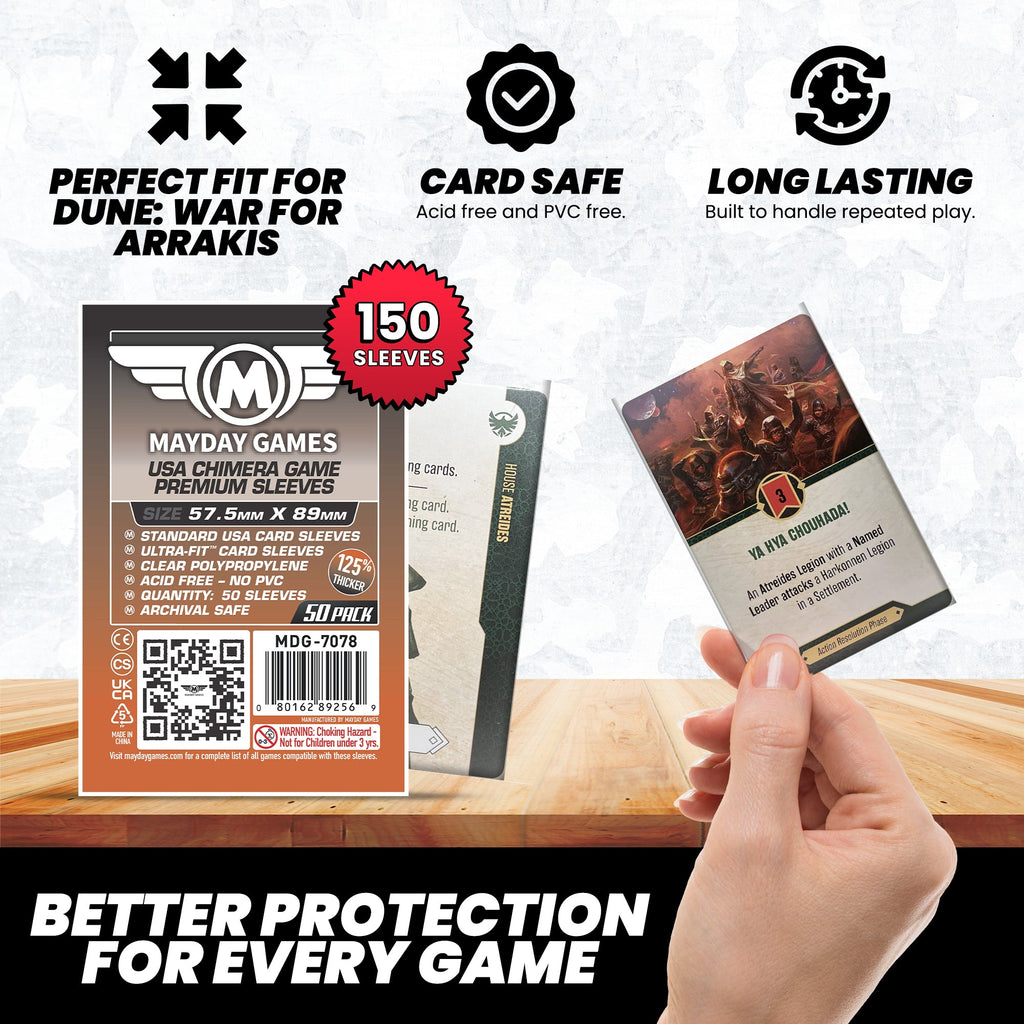 "Dune: War for Arrakis" Compatible Card Sleeve Bundle