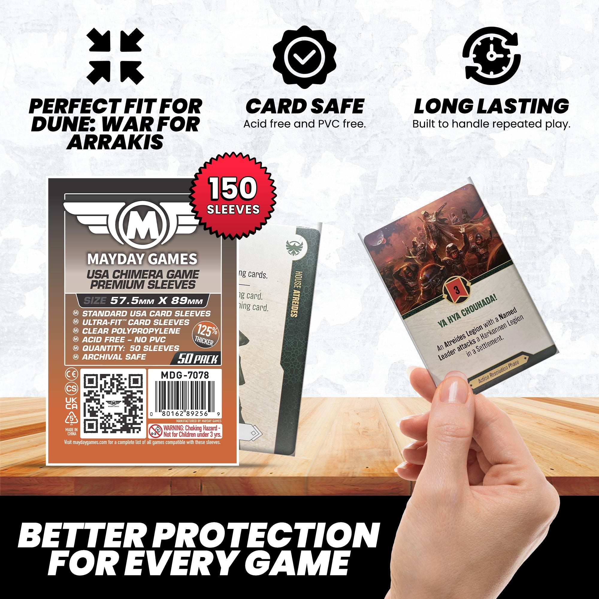 "Dune: War for Arrakis" Compatible Card Sleeve Bundle
