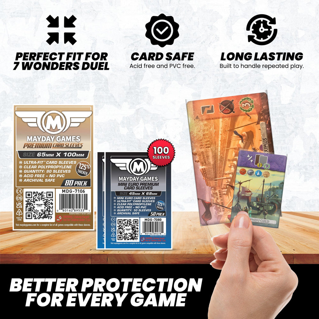 "7 Wonders: Duel" Compatible Card Sleeve Bundle
