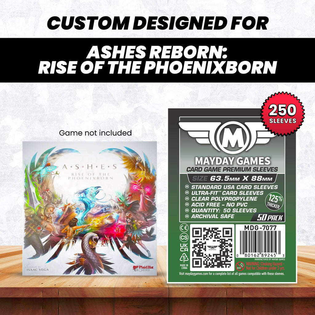 "Ashes Reborn: Rise of the Phoenixborn" Compatible Card Sleeve Bundle