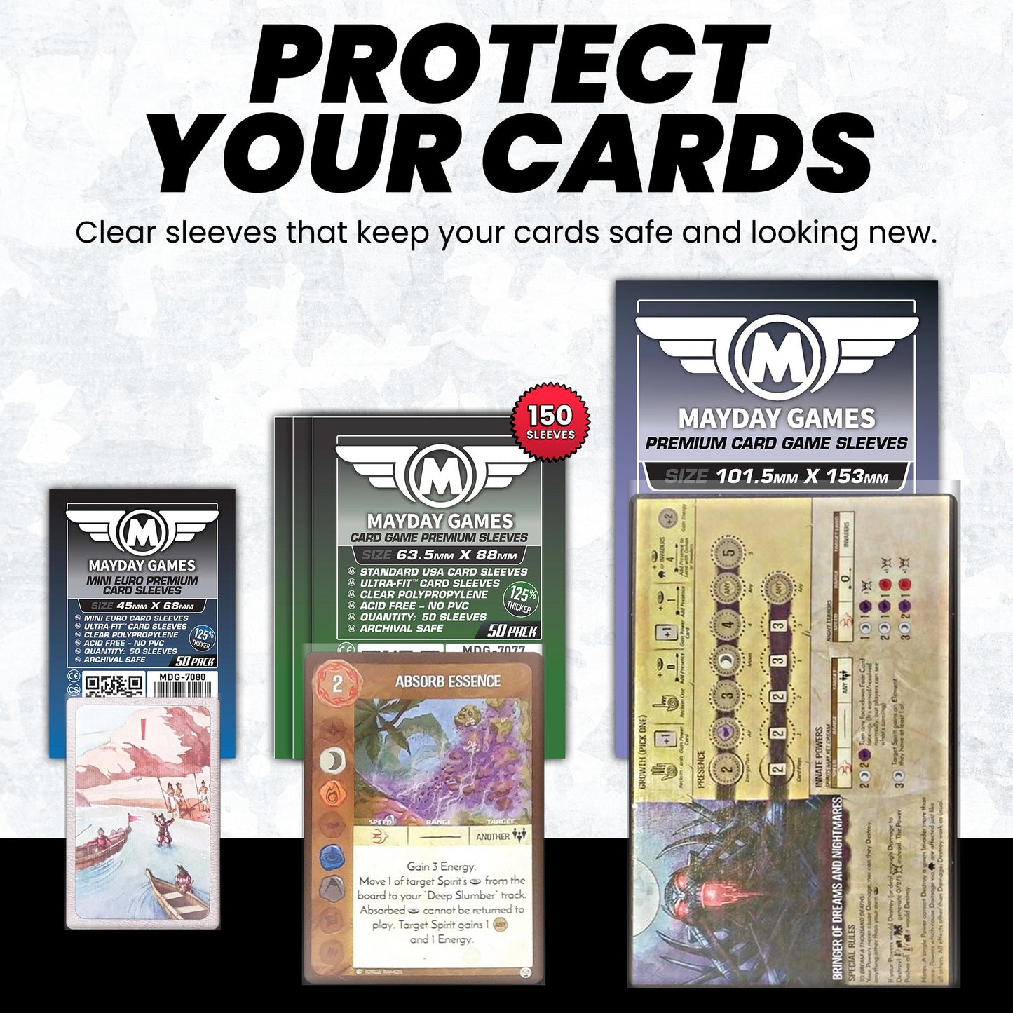 "Spirit Island" Compatible  Card Sleeve Bundle