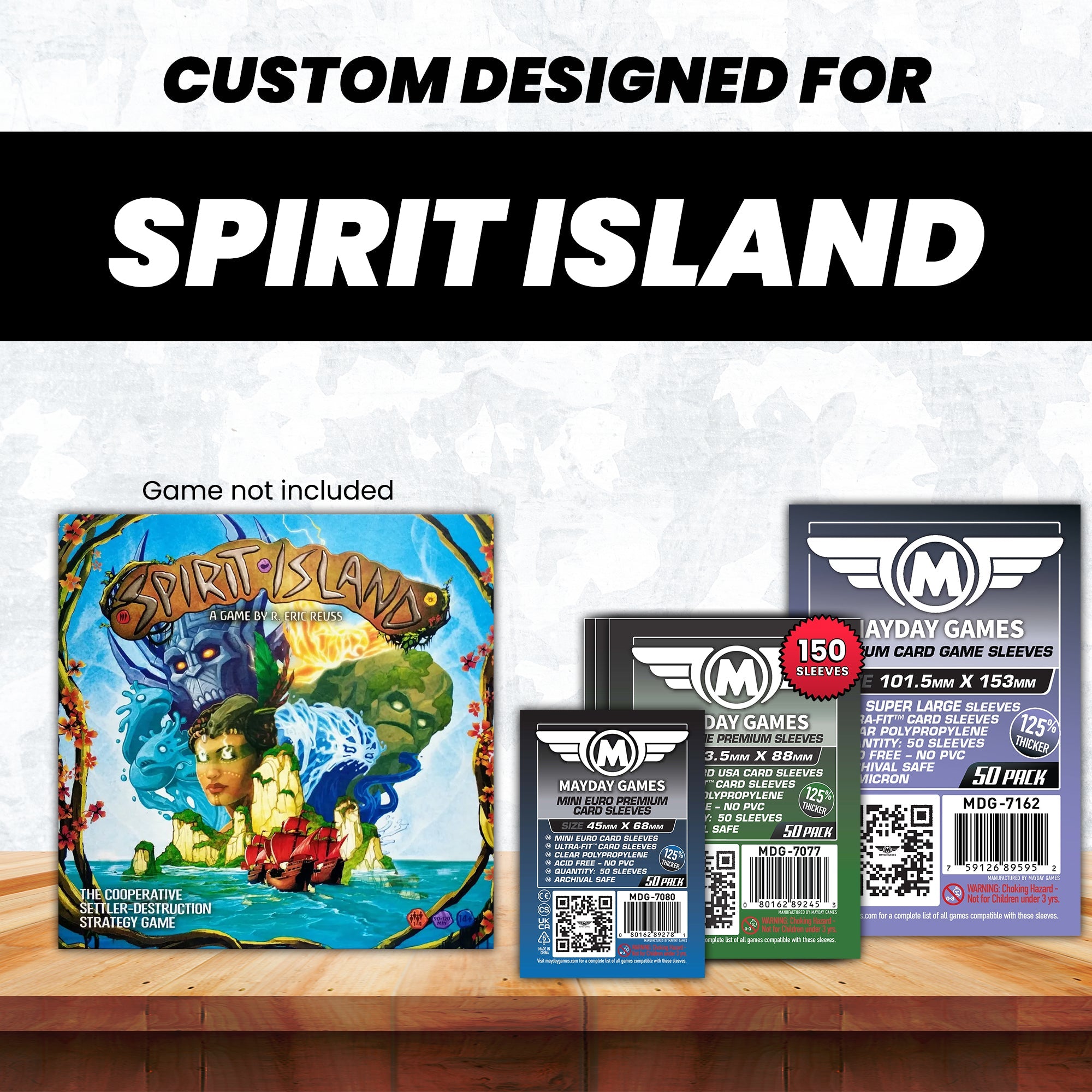 "Spirit Island" Compatible  Card Sleeve Bundle