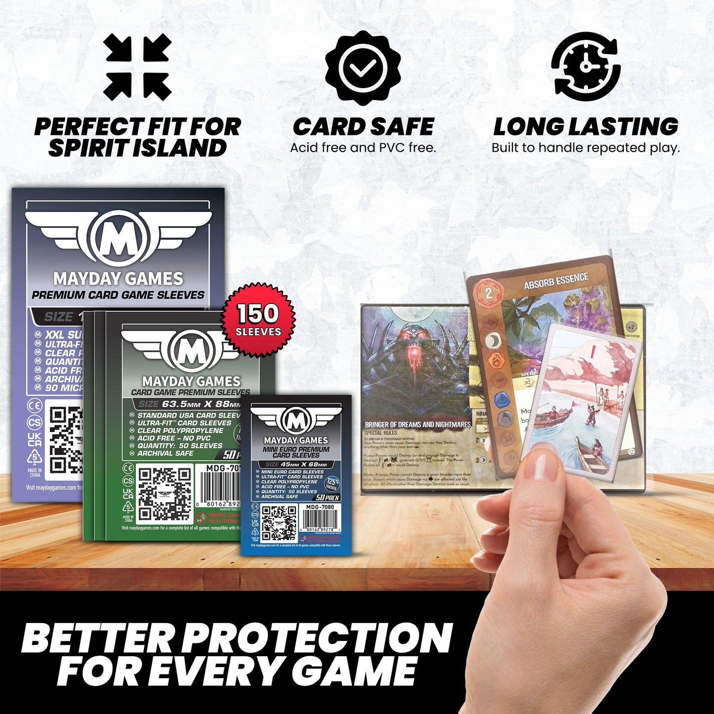"Spirit Island" Compatible  Card Sleeve Bundle