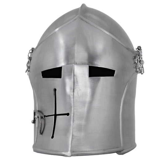 Medieval Marvel Italian Inspired Visored Barbuta Helmet-0