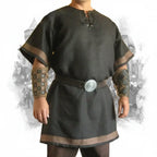 Medieval Viking Wear Warrior Costume Men Renaissance Knight Pirate Shirt LARP Outfit