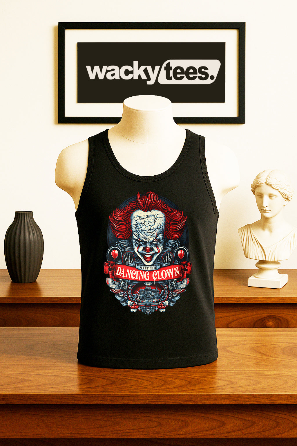 Meet The Dancing Clown Pennywise IT Horror Terror Halloween Graphic Tee Shirt