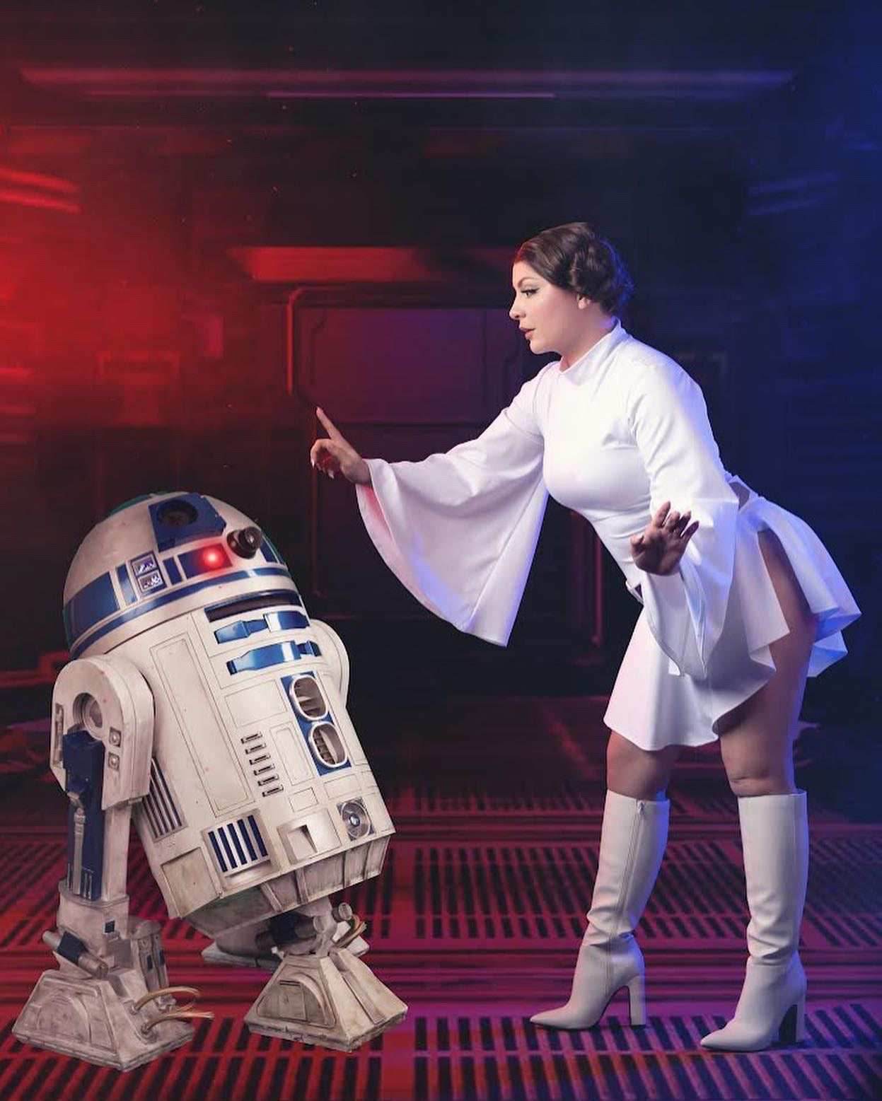 Space Rebel Princess Galaxy Mini Dress Plus Sizes - 1 X