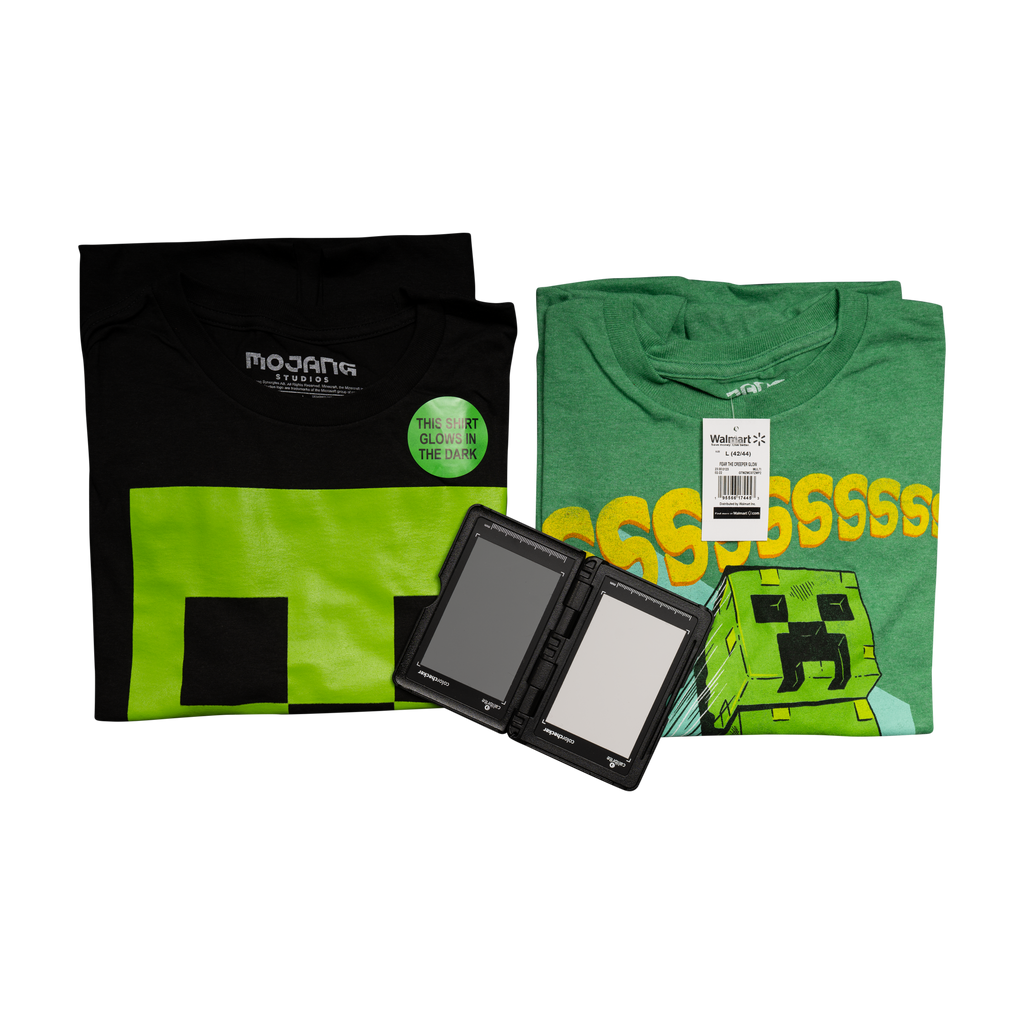 Men's Minecraft Fear the Creeper Glow in Dark 2 Piece Set T-shirt