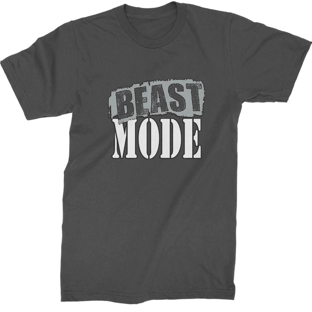 Beast Mode Training Gym Workout Mens T-shirt - Charcoal Grey / Mens Small