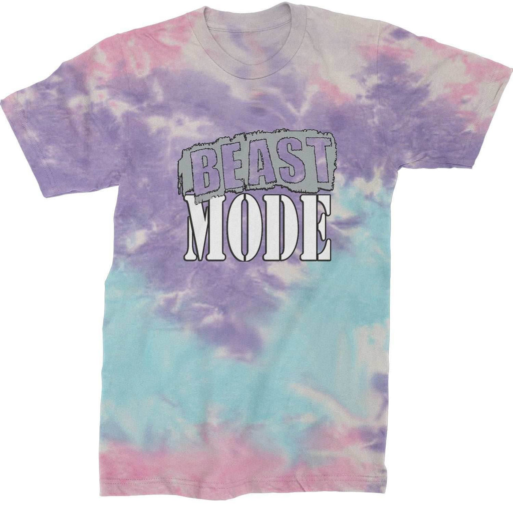 Beast Mode Training Gym Workout Mens T-shirt - Tie-Dye Cotton Candy / Mens Small