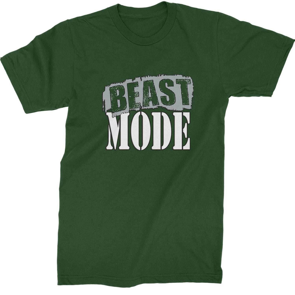 Beast Mode Training Gym Workout Mens T-shirt - Forest Green / Mens Small