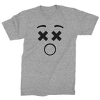 Emoticon XX Eyes Smile Face Mens T-shirt - Heather Grey / Mens Small