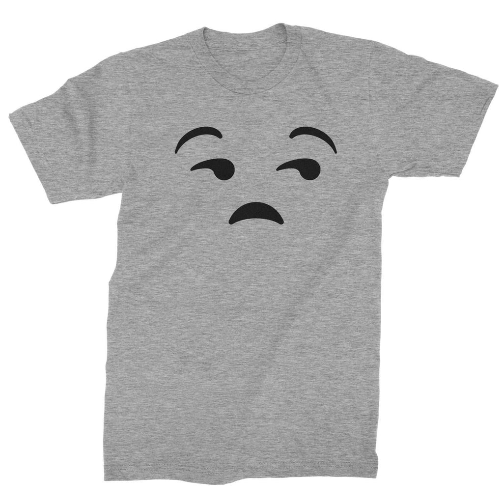 Emoticon Whatever Smile Face Mens T-shirt - Heather Grey / Mens Small