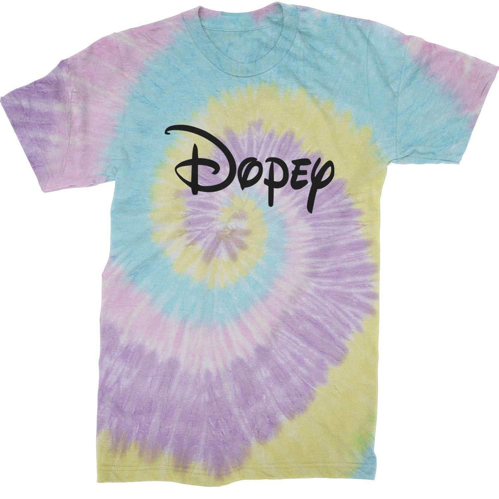 Dopey - 7 Dwarfs Costume Mens T-shirt - Tie-Dye Jellybean / Mens Small