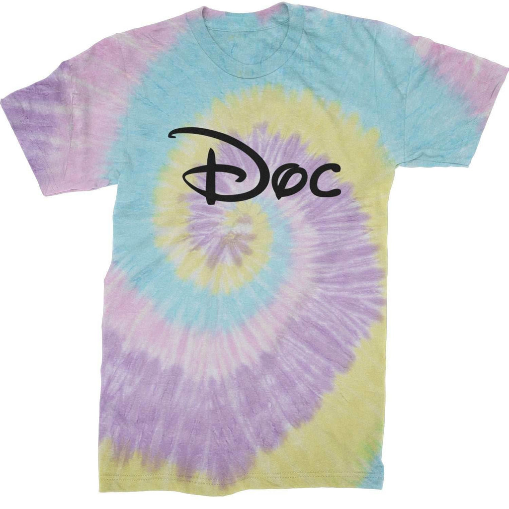 Doc - 7 Dwarfs Costume Mens T-shirt - Tie-Dye Jellybean / Mens Small