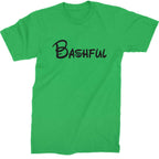 Bashful - 7 Dwarfs Costume Mens T-shirt - Kelly Green / Mens Small