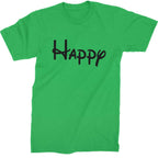 Happy - 7 Dwarfs Costume Mens T-shirt - Kelly Green / Mens Small