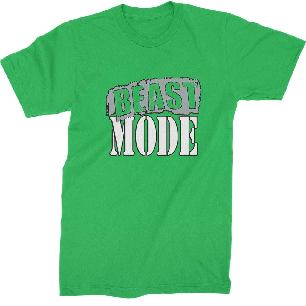 Beast Mode Training Gym Workout Mens T-shirt - Kelly Green / Mens Small