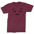 Emoticon Whatever Smile Face Mens T-shirt - Maroon / Mens Small