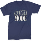Beast Mode Training Gym Workout Mens T-shirt - Navy Blue / Mens Small