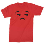 Emoticon Whatever Smile Face Mens T-shirt - Red / Mens Small