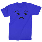 Emoticon Whatever Smile Face Mens T-shirt - Royal Blue / Mens Small