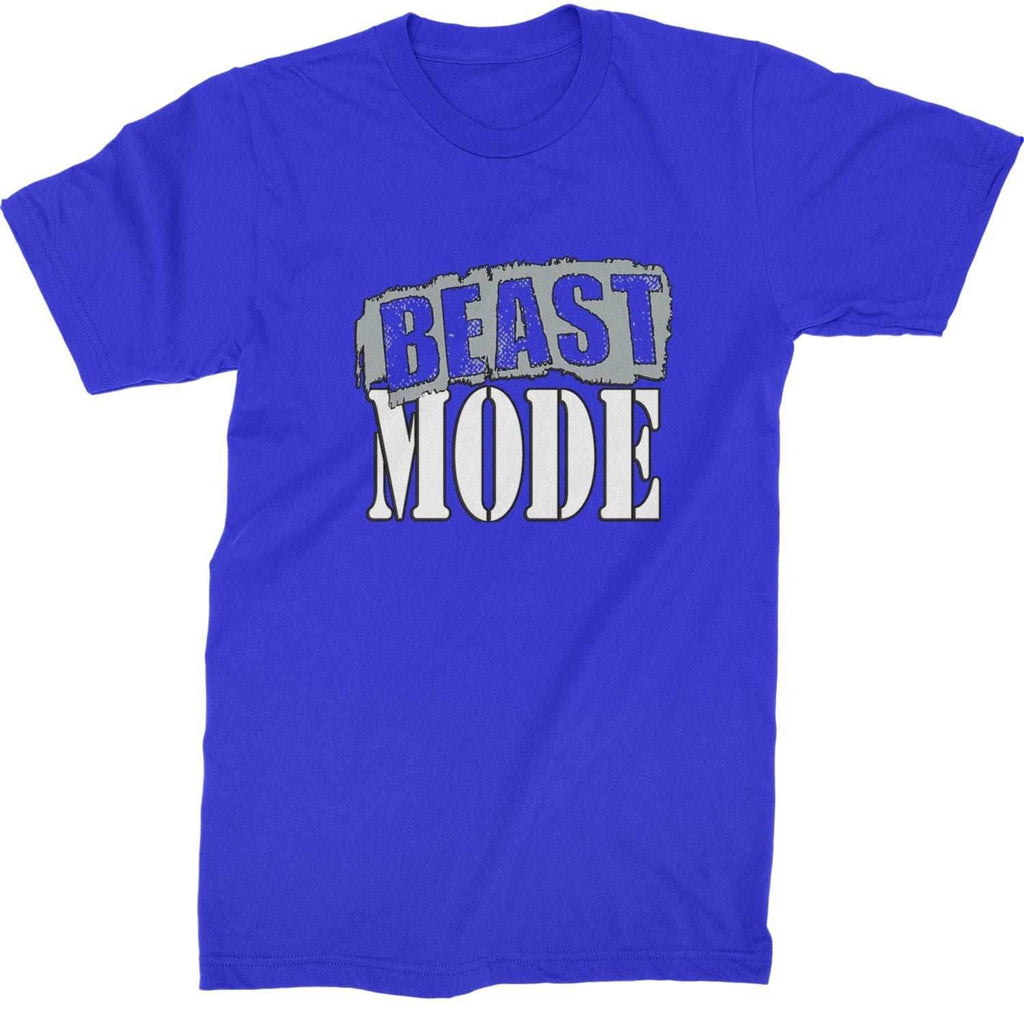 Beast Mode Training Gym Workout Mens T-shirt - Royal Blue / Mens Small