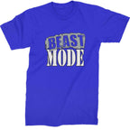 Beast Mode Training Gym Workout Mens T-shirt - Royal Blue / Mens Small