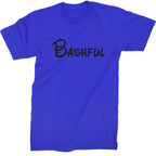 Bashful - 7 Dwarfs Costume Mens T-shirt - Royal Blue / Mens Small