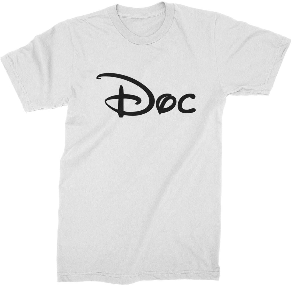Doc - 7 Dwarfs Costume Mens T-shirt - White / Mens Small