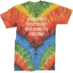 Surely Not Everybody Was Kung-Fu Fighting Mens T-shirt - Black / Mens Small