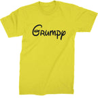 Grumpy - 7 Dwarfs Costume Mens T-shirt - Yellow / Mens Small