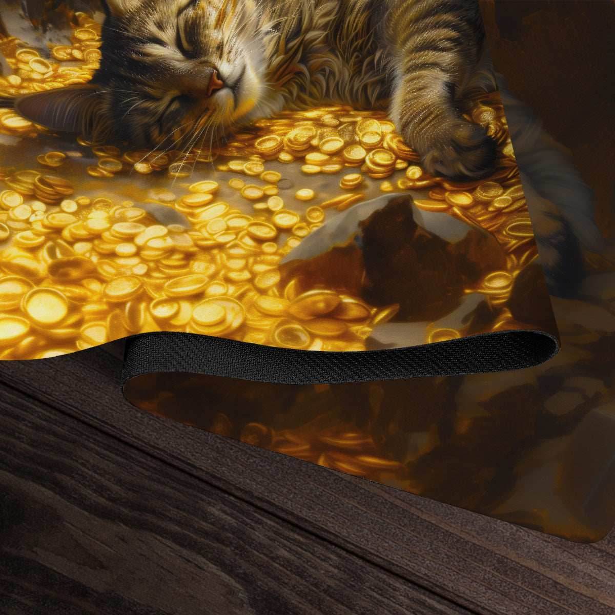 Cat Dragon's Hoard Playmat - Standard Playmat / Plain