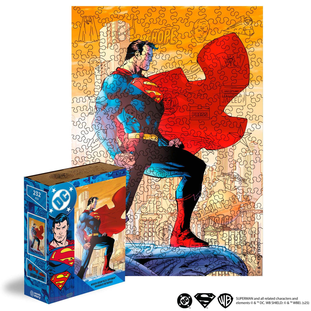 Wooden jigsaw puzzle DC Superman™ – Protector of Metropolis