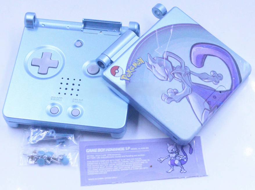 Nintendo Gameboy Advance SP Replacement Shell IPS Screen GBA SP & Box