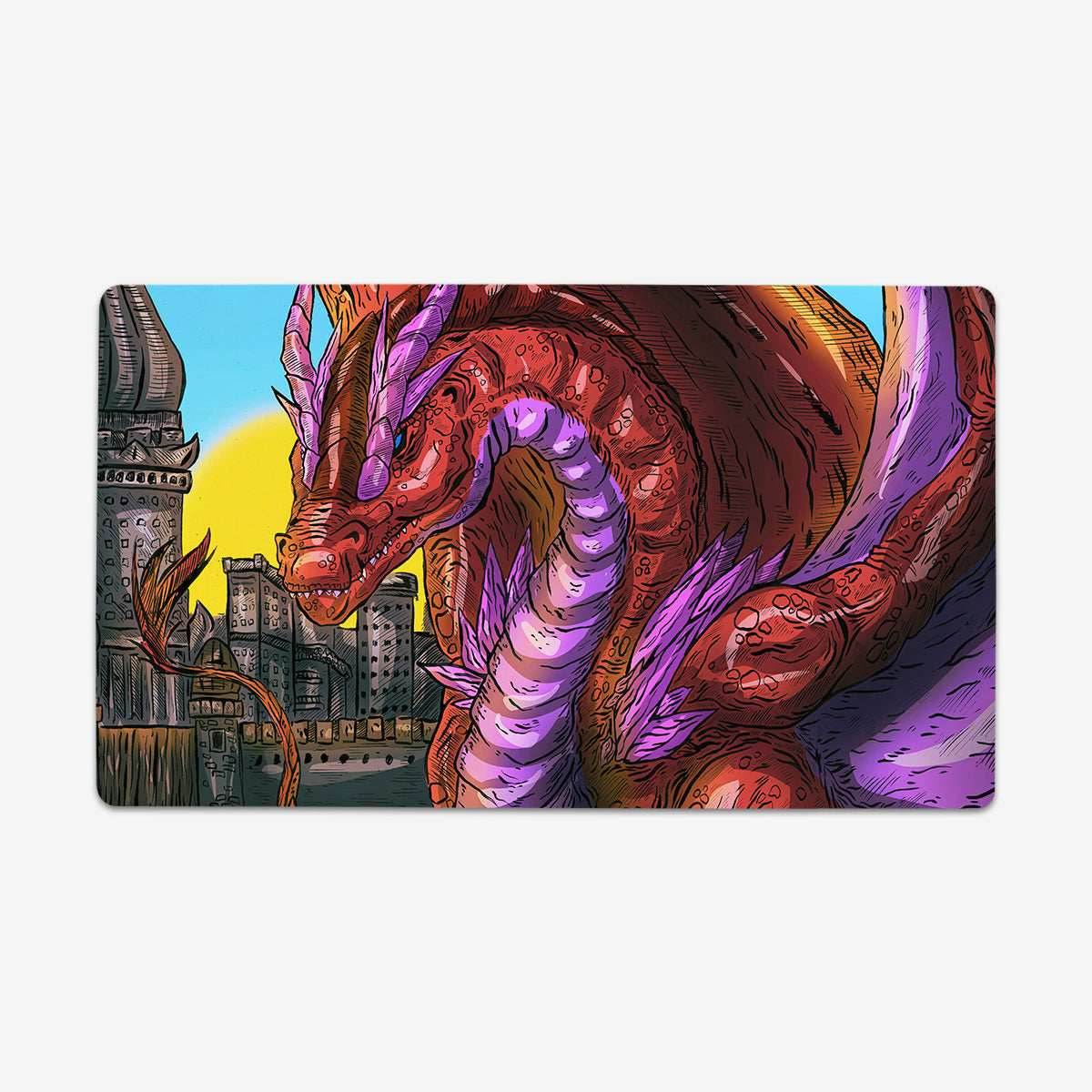 Crimson Dragon Overlord Playmat - Plain