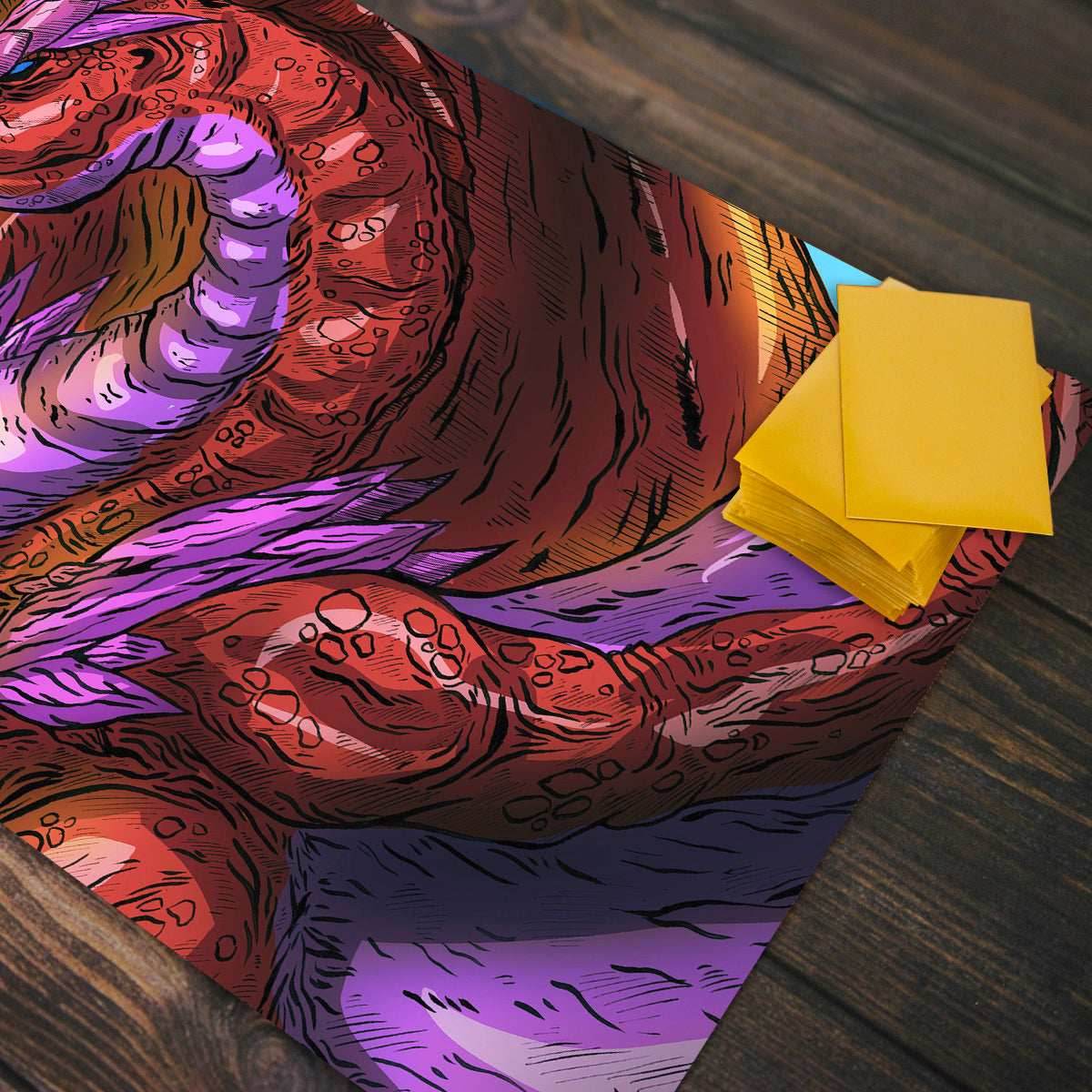 Crimson Dragon Overlord Playmat - Plain