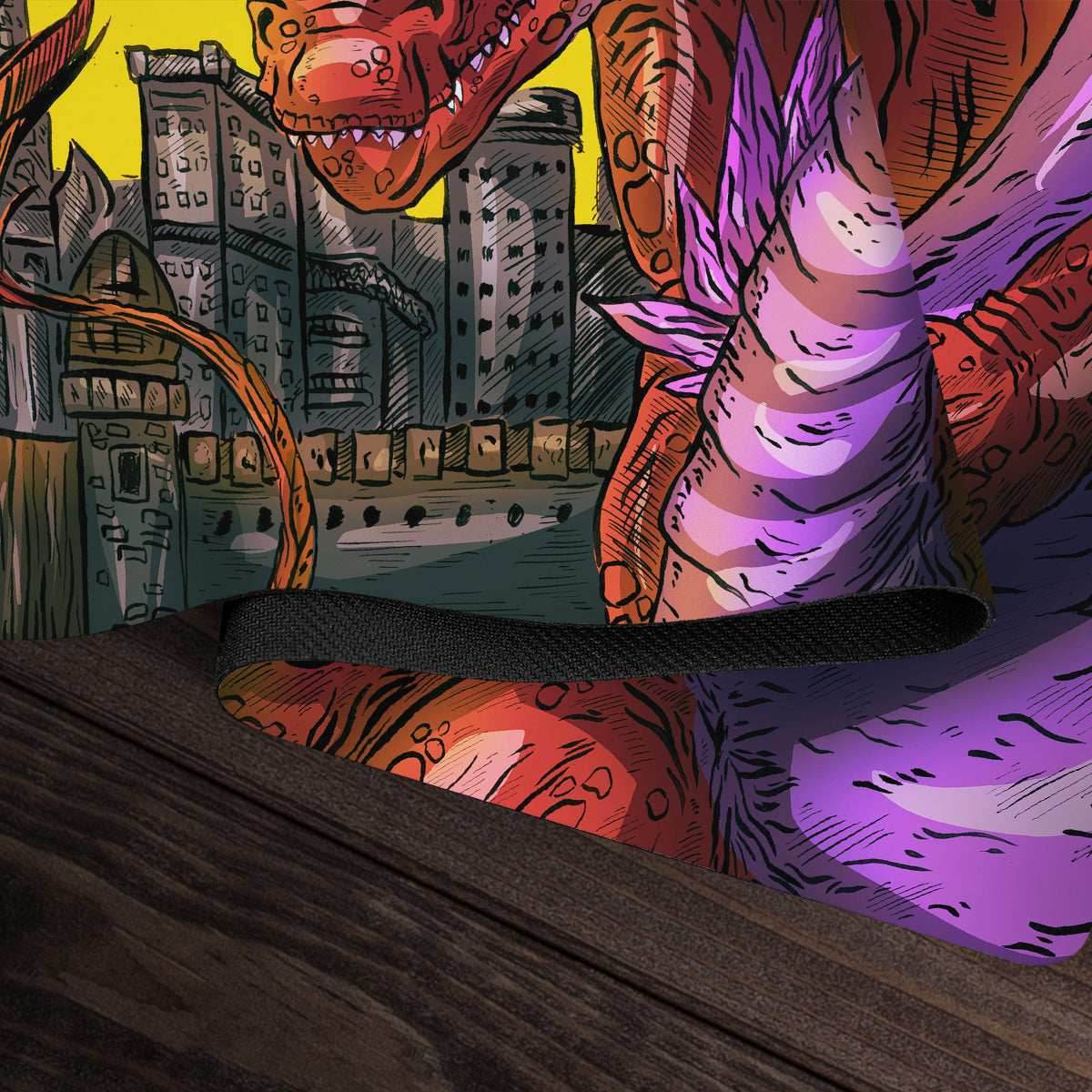 Crimson Dragon Overlord Playmat - Plain