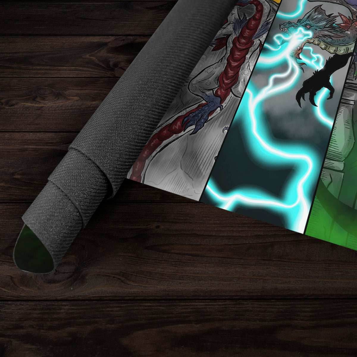 Here be Dragons Lords Playmat - Plain