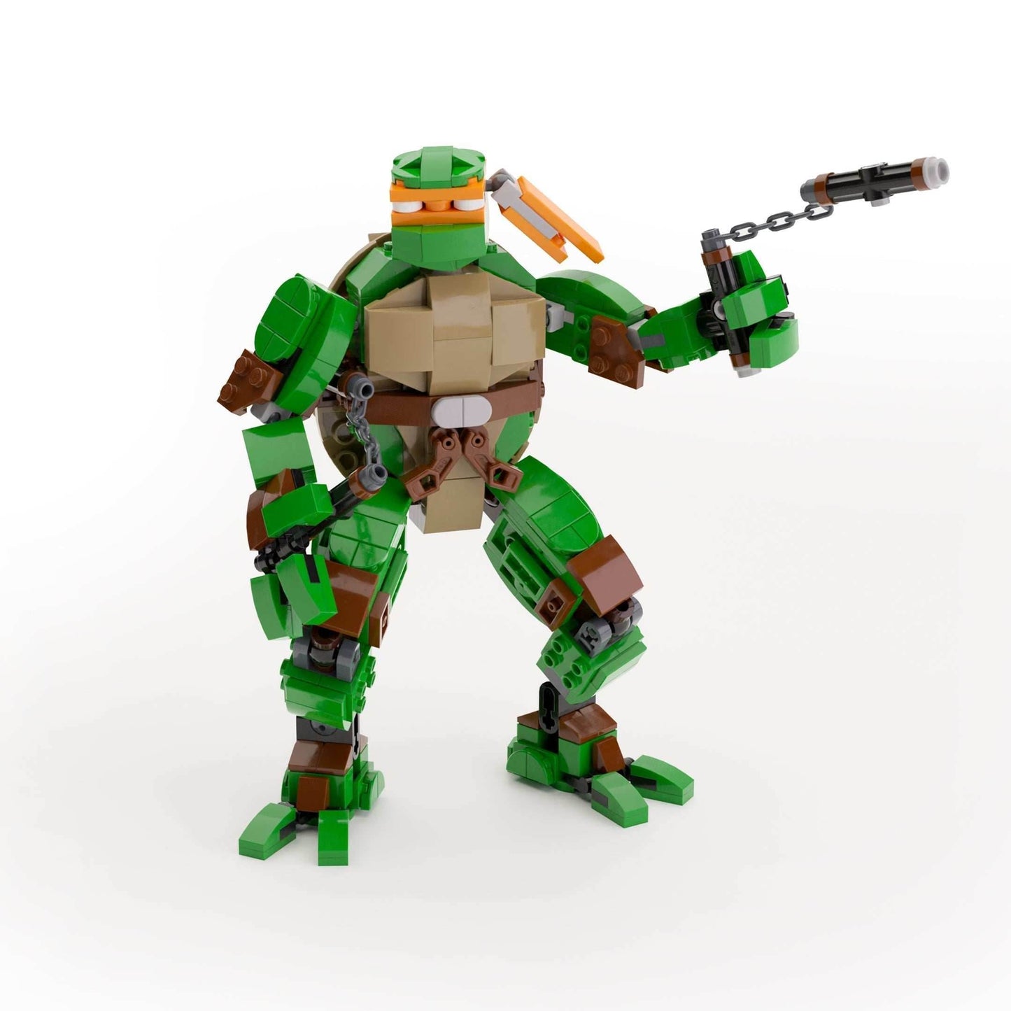 Michelangelo - Custom TMNT Figure made using LEGO parts - B3 Customs - 