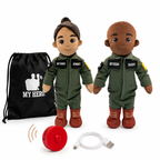 My Hero™ Flight Suit Pilot Daddy Doll | Recordable Plush