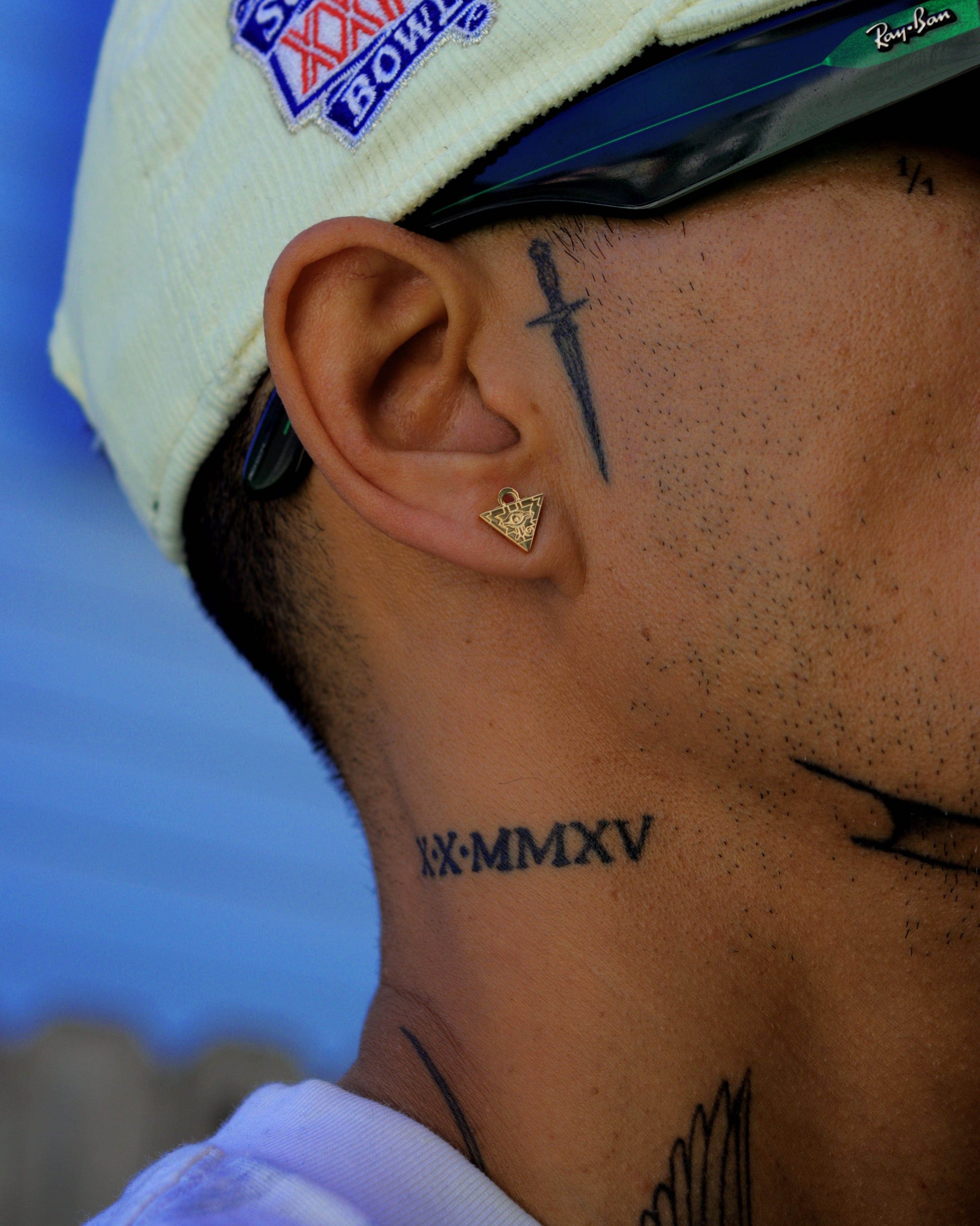 Yu-Gi-Oh!™ Millennium Puzzle Stud Earrings - Chrome / Pair