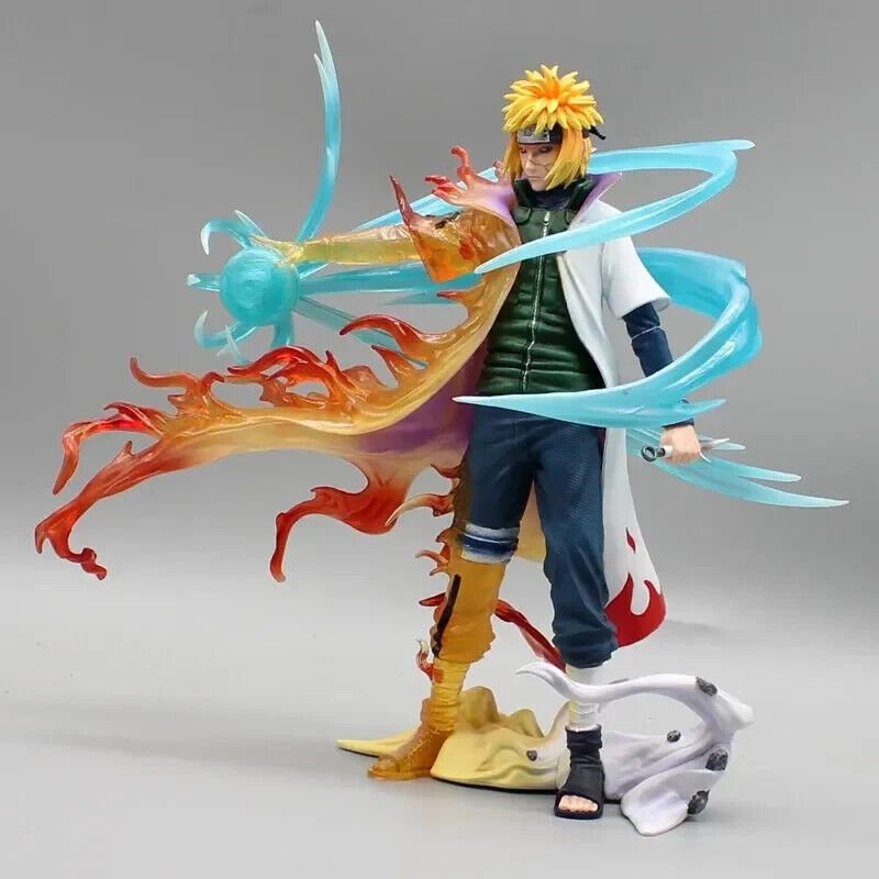 Minato Namikaze Bijuu Mode Anime Figure, Rasengan Reanimation Jutsu Edo Tensei Naruto Shippuden Figurines Statues