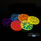 Mini Smoke Template Pack (5pc) - Fluorescent Red